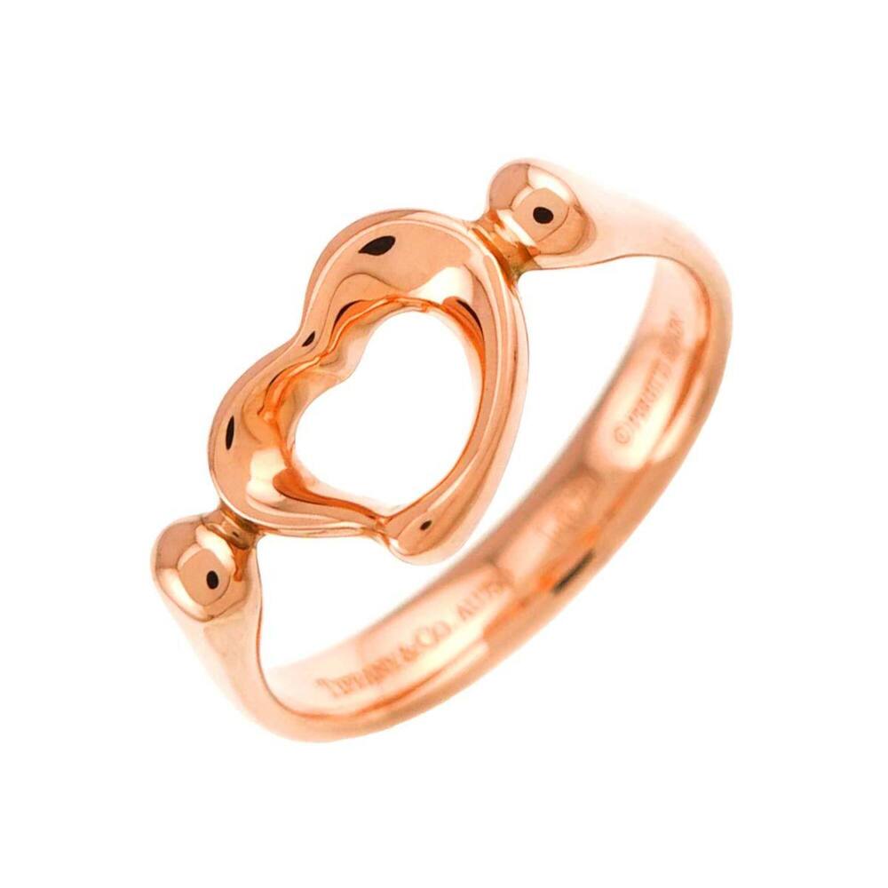 Tiffany & Co. Heart Ring, 18K PG Pink Gold 750, Open Ring
